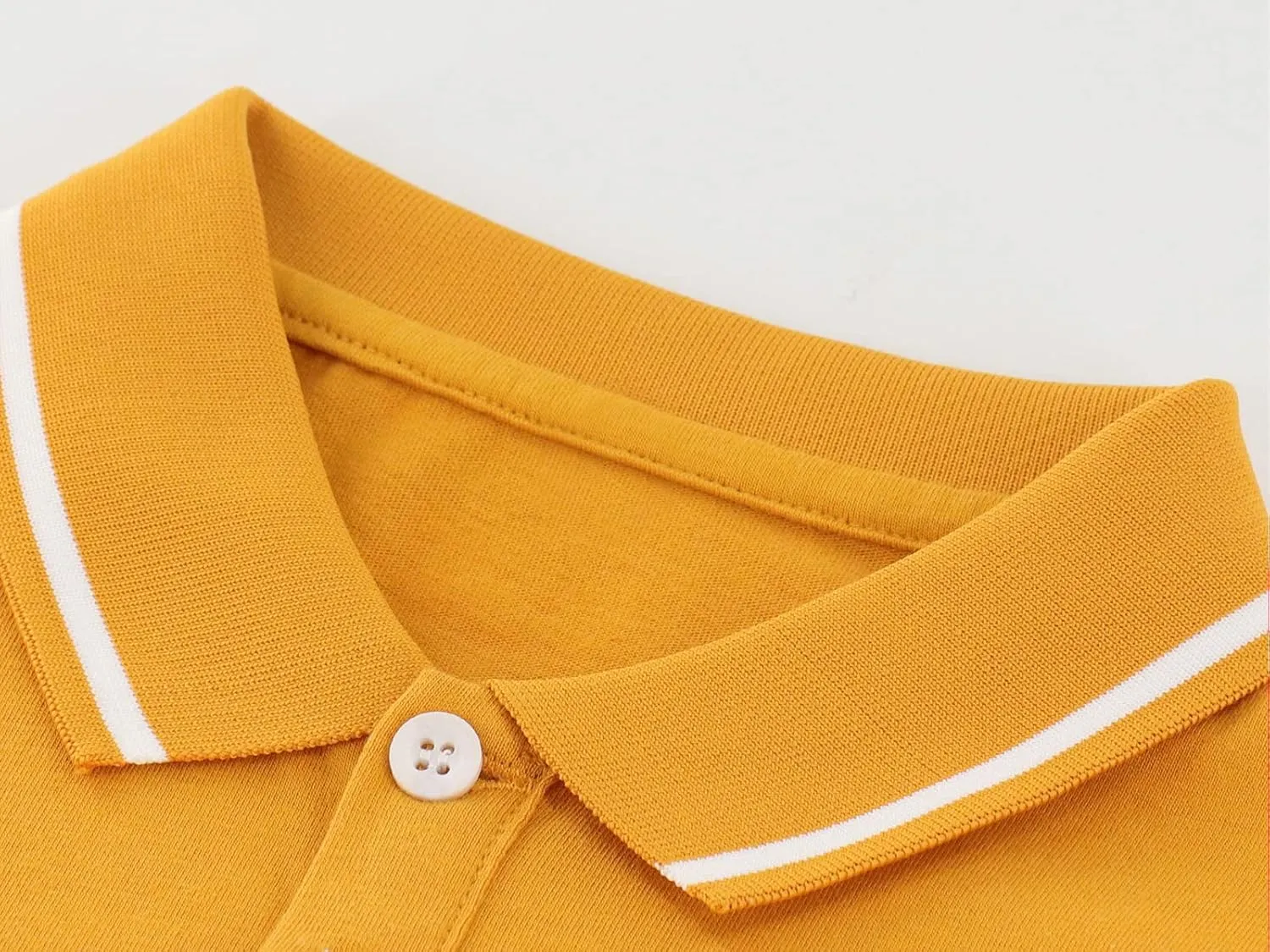 ACESTAR Boys Short Sleeve Polo Shirt Kids Plain School Uniform Polo Shirt for Boys and Girls 4-12 Years