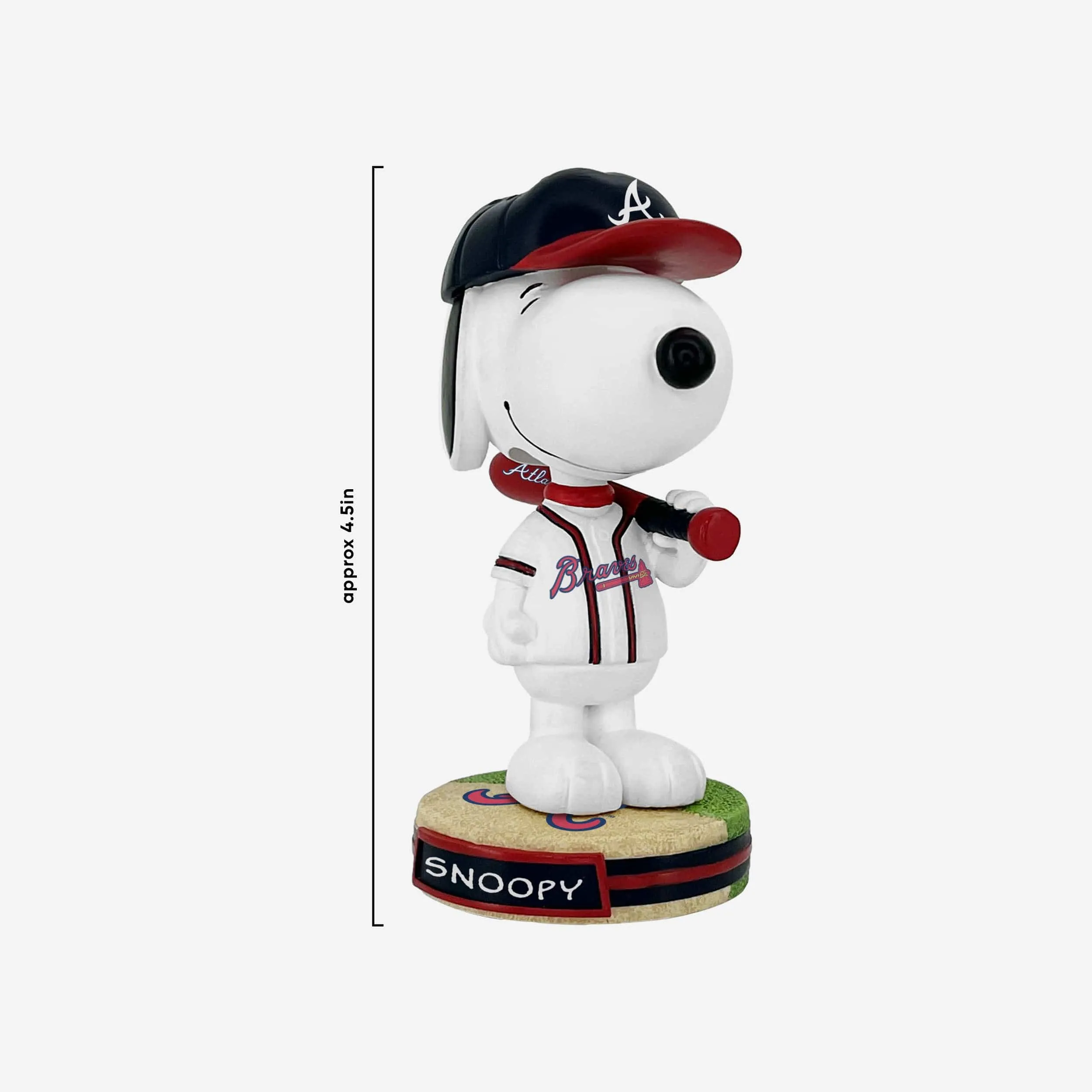 Atlanta Braves Snoopy Peanuts Mini Bighead Bobblehead