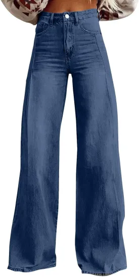 Baggy Jeans Women Long Wide Leg Dressy Casual Baggy Jeans Y2K Trendy Summer Women's Lounge Pants Pockets