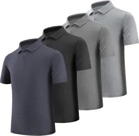BALENNZ Boy's Golf Polo Shirt School Uniform - Moisture Wicking Athletic Short Sleeve Active Performance Polo Shirts