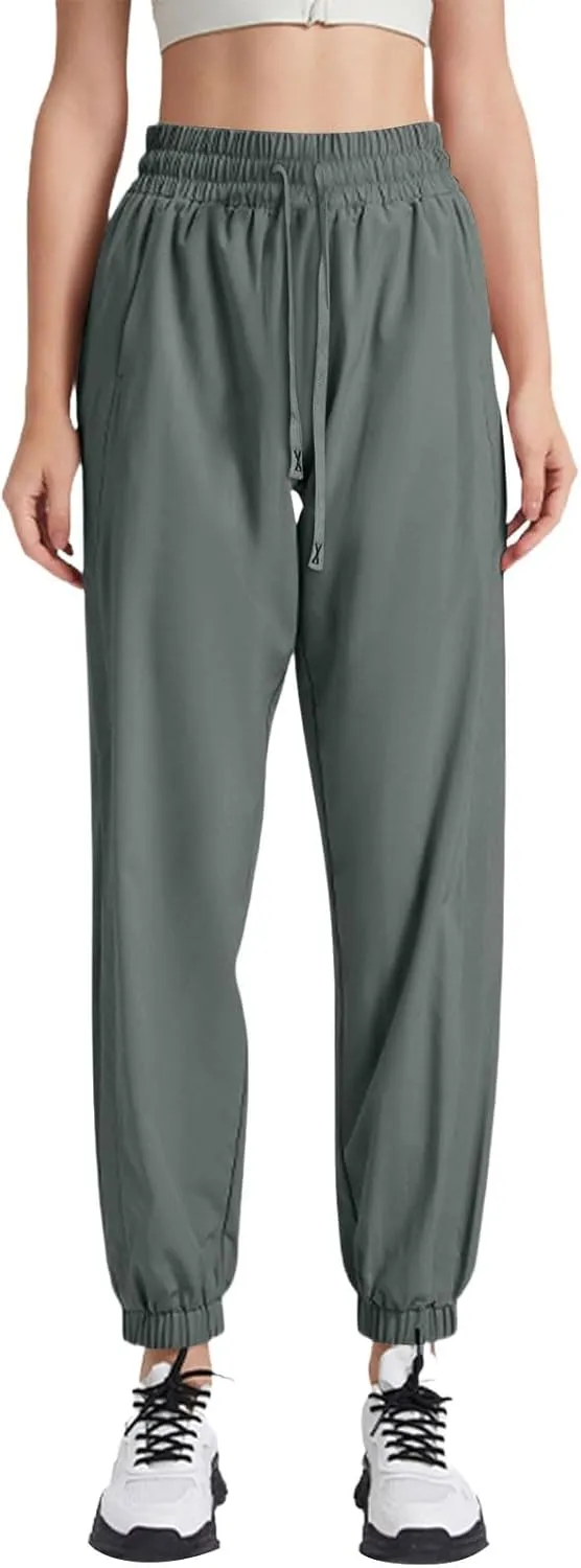 Beeswan Pants for Women Over 50 Ultra Stretch Breathable Casual Pant Quick Dry Elastic Waist Trousers with Pockets