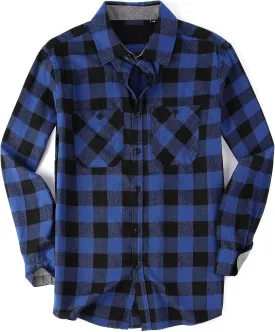 Esabel.C Mens Flannel Shirt Regular Fit Long Sleeve,Casual Button Down Plaid Flannel Shirt for Men