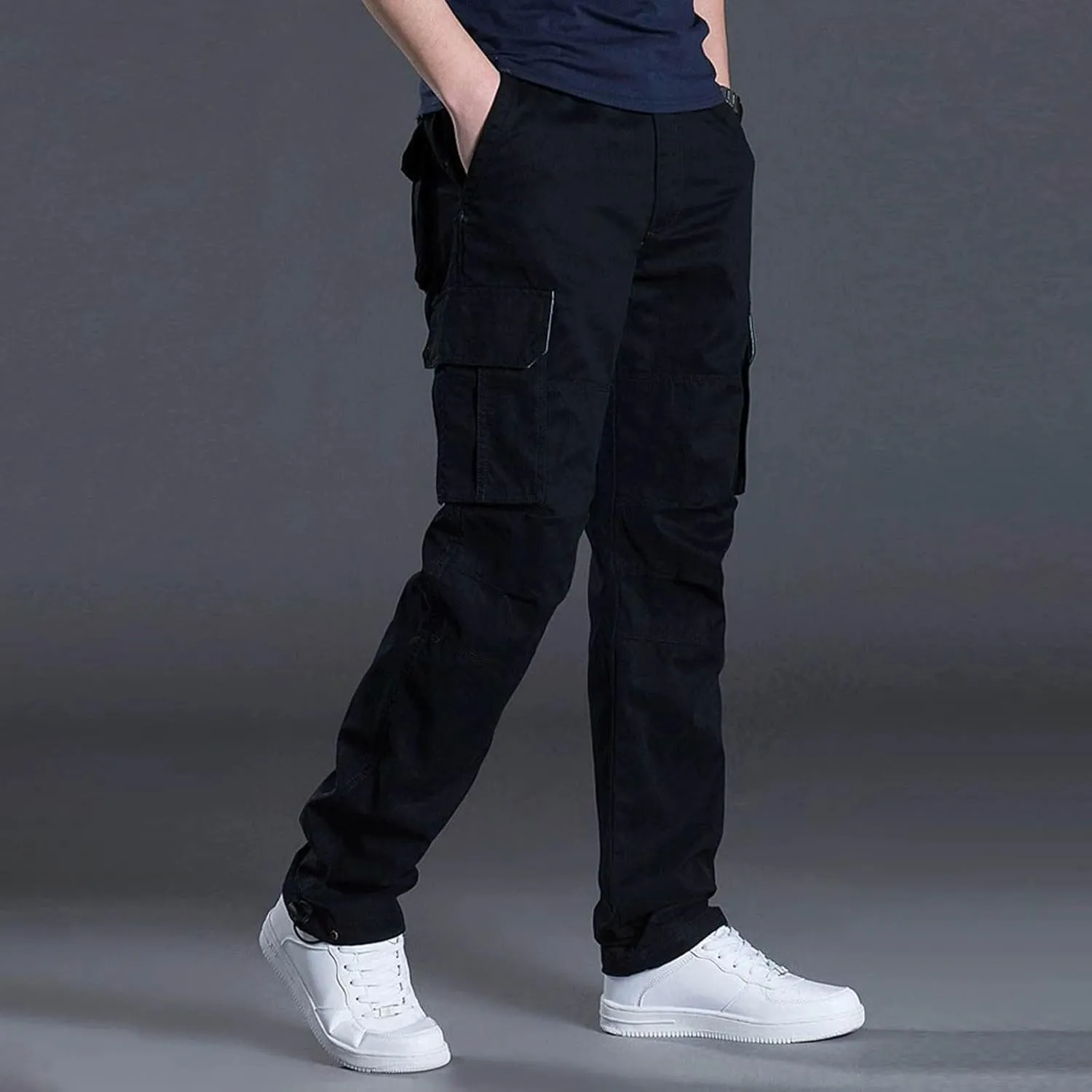 Fxbar Men's Cargo Pants Casual Outdoor Hiking Pants for Men Athletic Joggers Sweatpants Relaxed Fit Stretch Work Pants