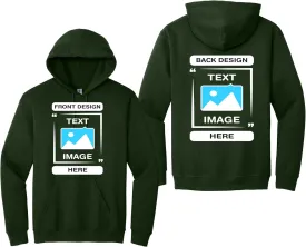 Gildan - Personalized Image Unisex Sweatshirt - Customized Add Your Text Photo Hoodies - Men Women Adult