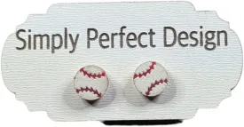 Hypoallergenic Studs Posts - Baseball Earrings for Women - Perfect for Sports Mom Accessories - Sporty Jewelry for Mom - Ideal Baseball charm Gifts - Earrings Player Sports Fan Gift Jewelry