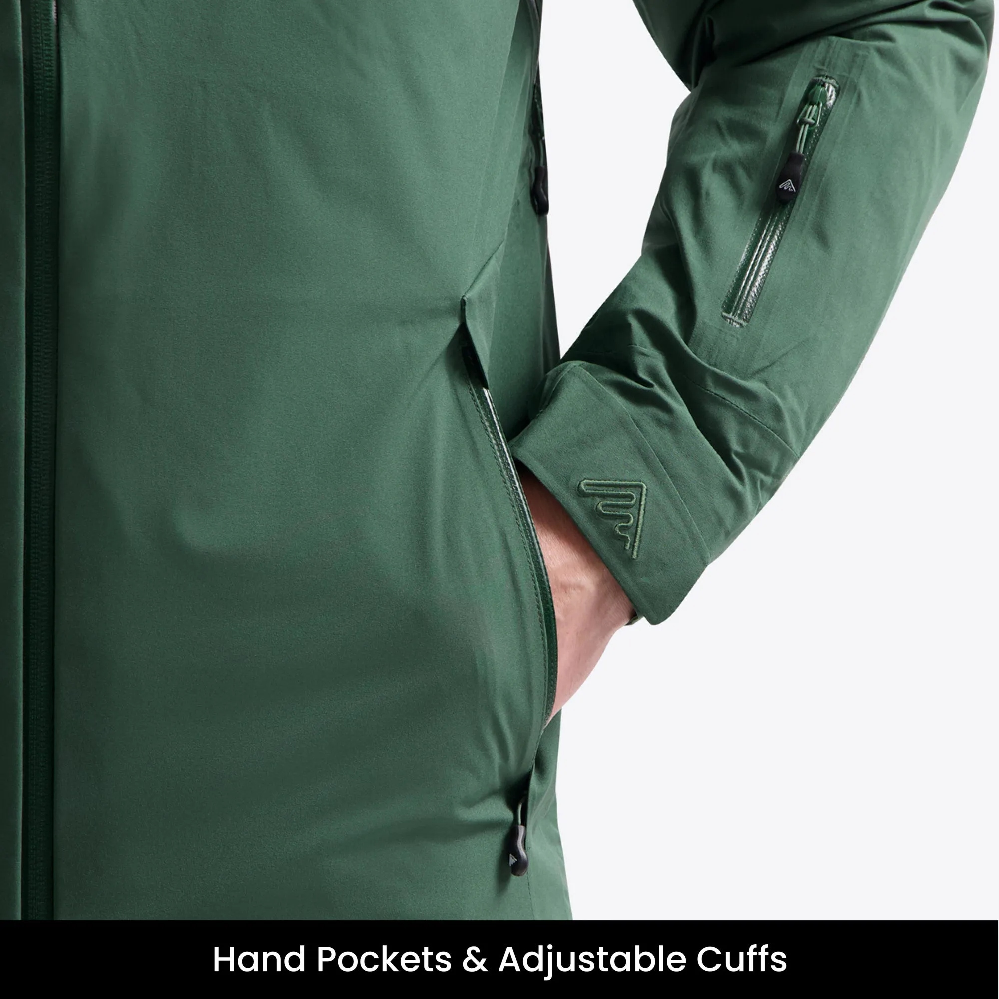 Insulated Hardshell Jacket Dark Green | Women
