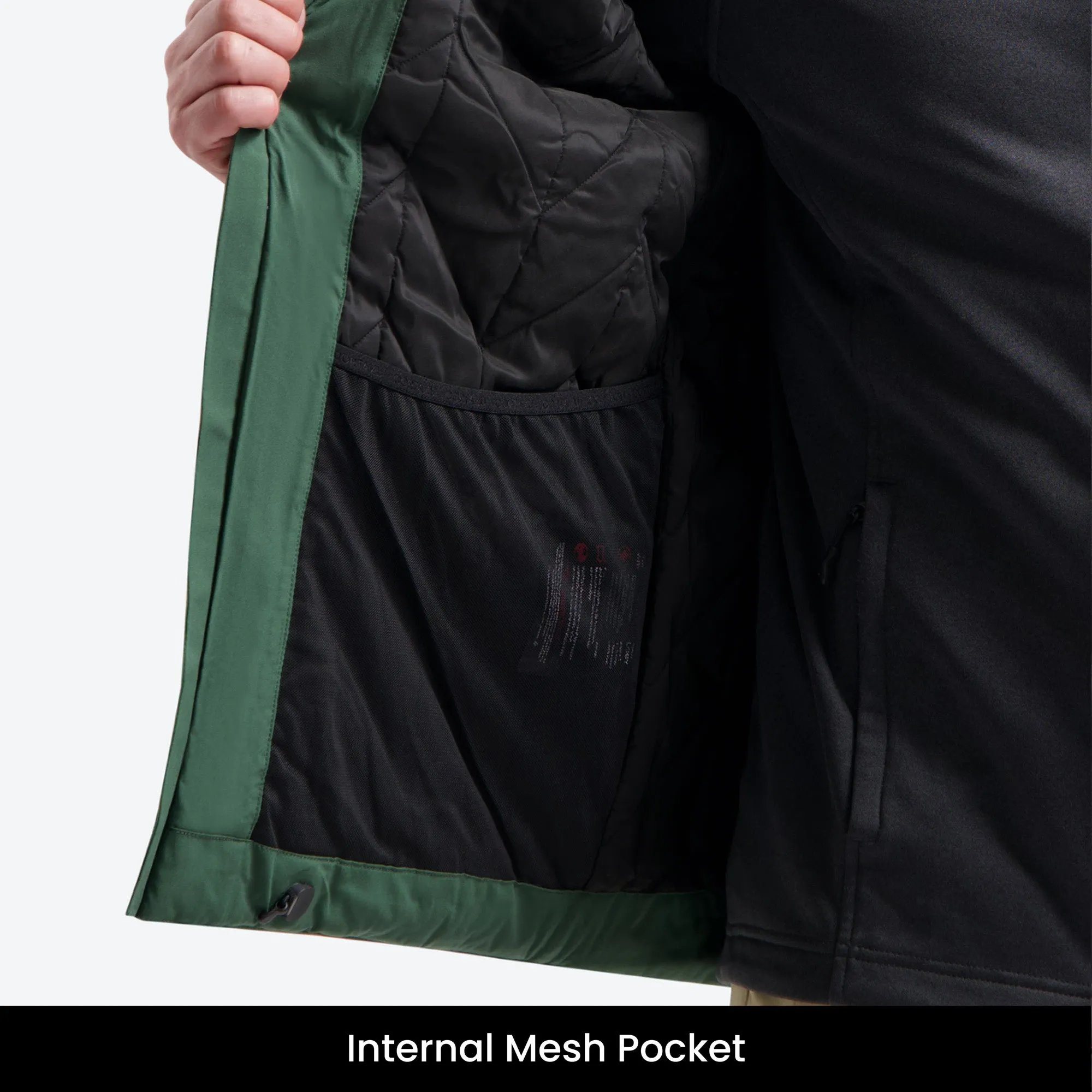 Insulated Hardshell Jacket Dark Green | Women