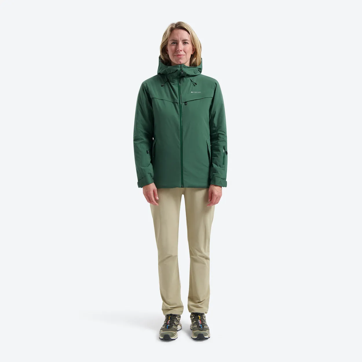 Insulated Hardshell Jacket Dark Green | Women
