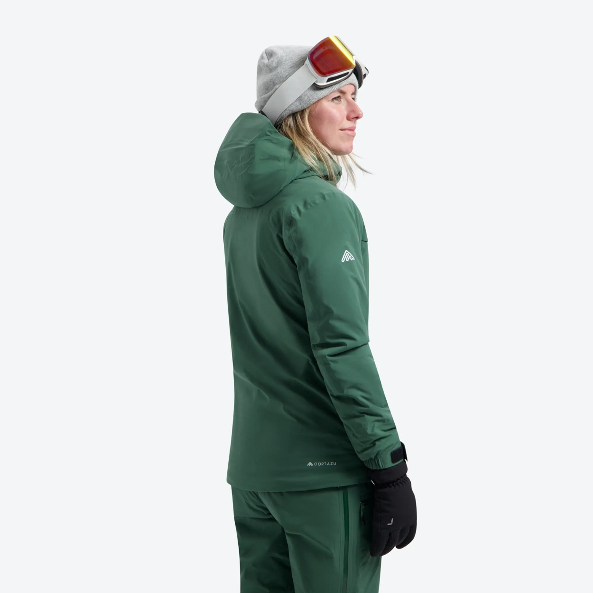 Insulated Hardshell Jacket Dark Green | Women