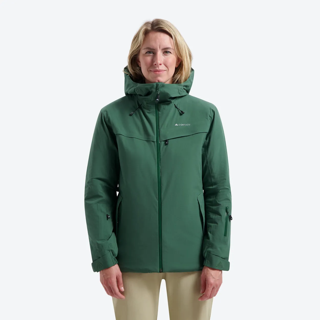 Insulated Hardshell Jacket Dark Green | Women