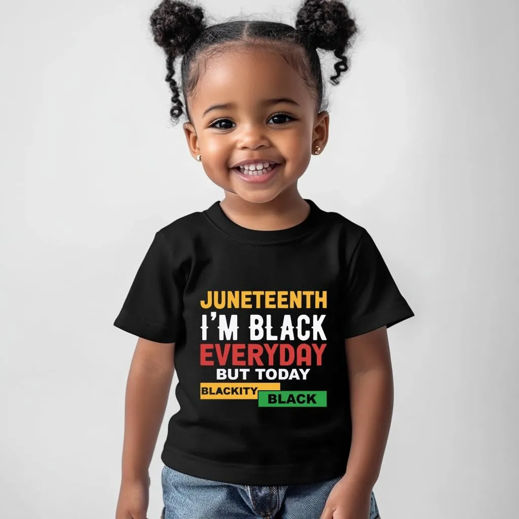 Juneteenth Shirts Kids  Toddler Juneteenth Shirt, Short-Sleeve T-Shirt for Toddler Boys & Girls, Ages 2-8