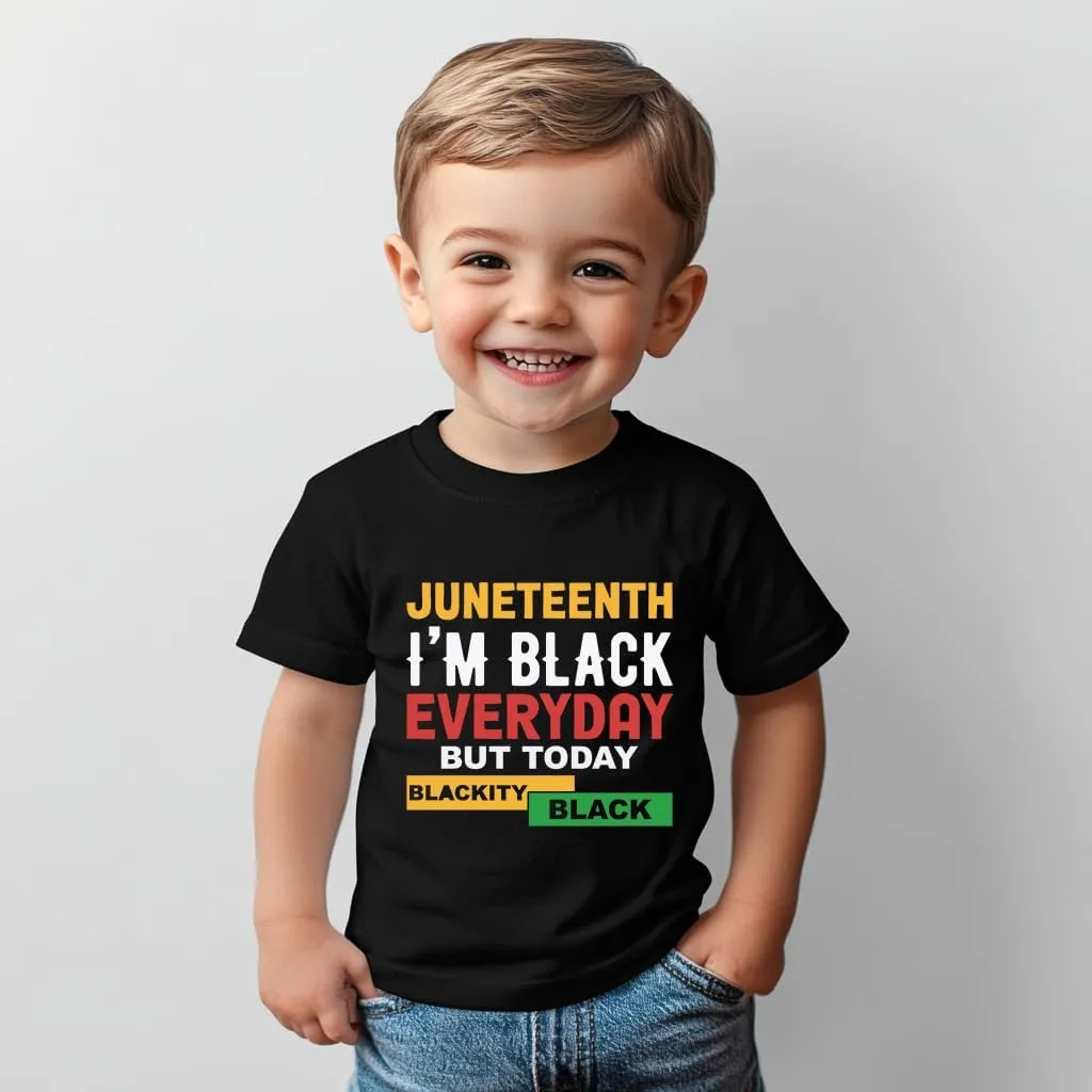 Juneteenth Shirts Kids  Toddler Juneteenth Shirt, Short-Sleeve T-Shirt for Toddler Boys & Girls, Ages 2-8