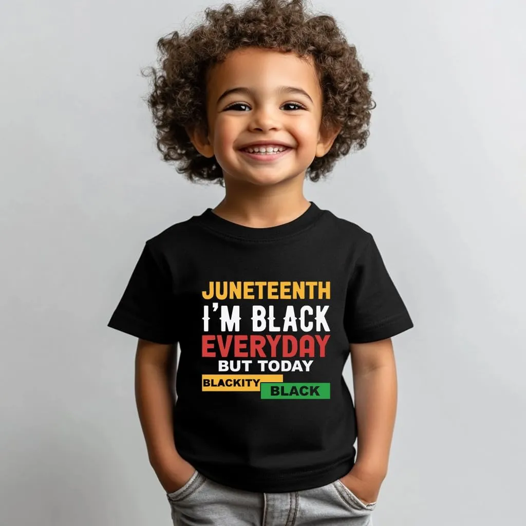 Juneteenth Shirts Kids  Toddler Juneteenth Shirt, Short-Sleeve T-Shirt for Toddler Boys & Girls, Ages 2-8
