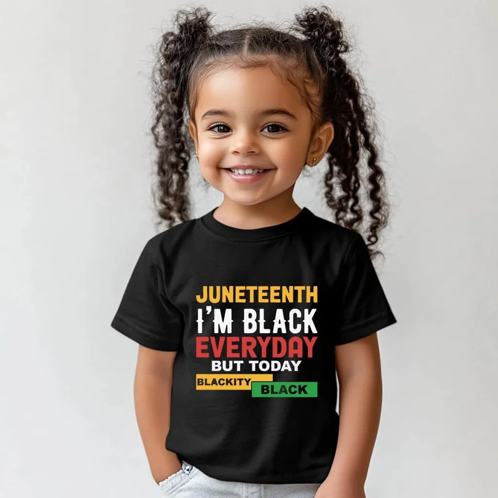 Juneteenth Shirts Kids  Toddler Juneteenth Shirt, Short-Sleeve T-Shirt for Toddler Boys & Girls, Ages 2-8
