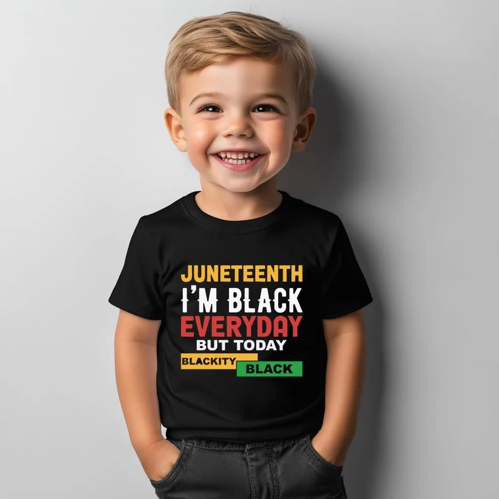 Juneteenth Shirts Kids  Toddler Juneteenth Shirt, Short-Sleeve T-Shirt for Toddler Boys & Girls, Ages 2-8