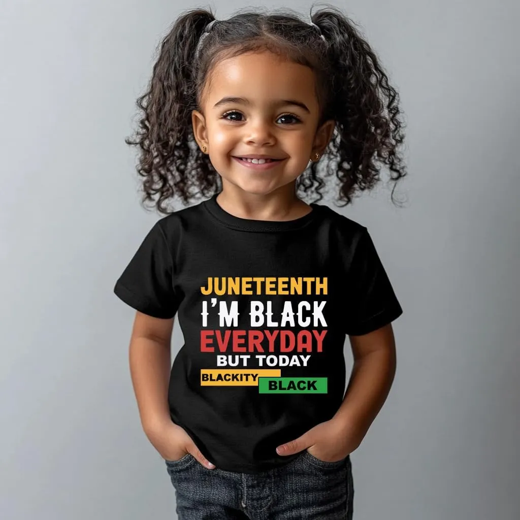 Juneteenth Shirts Kids  Toddler Juneteenth Shirt, Short-Sleeve T-Shirt for Toddler Boys & Girls, Ages 2-8