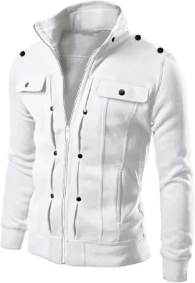 Men's Plus Size Coats 2024 Fashion Full Zip Up Shirts Jackets Stylish Casual Long Sleeve Shacket Jacket 2024 Winter Outwear