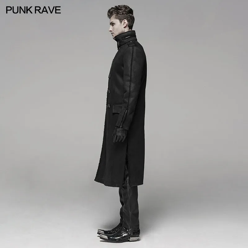 Military Style Medium Length Coat