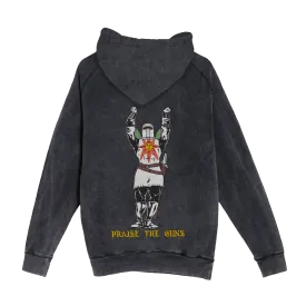 PRAISE THE GUNS (Limited Vintage Black Hoodie)