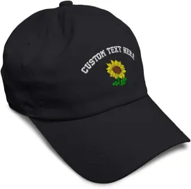 Speedy Pros Soft Baseball Cap Plants Fringe Sunflower Embroidery Flowers and Plants Cotton Dad Hats for Men & Women