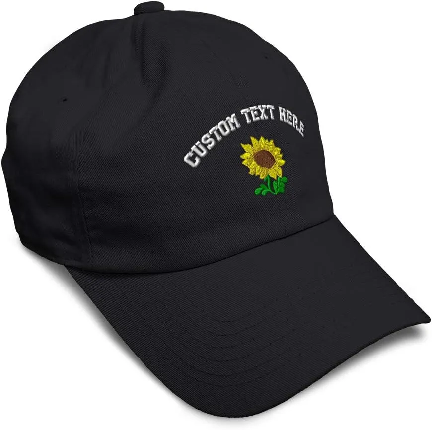 Speedy Pros Soft Baseball Cap Plants Fringe Sunflower Embroidery Flowers and Plants Cotton Dad Hats for Men & Women