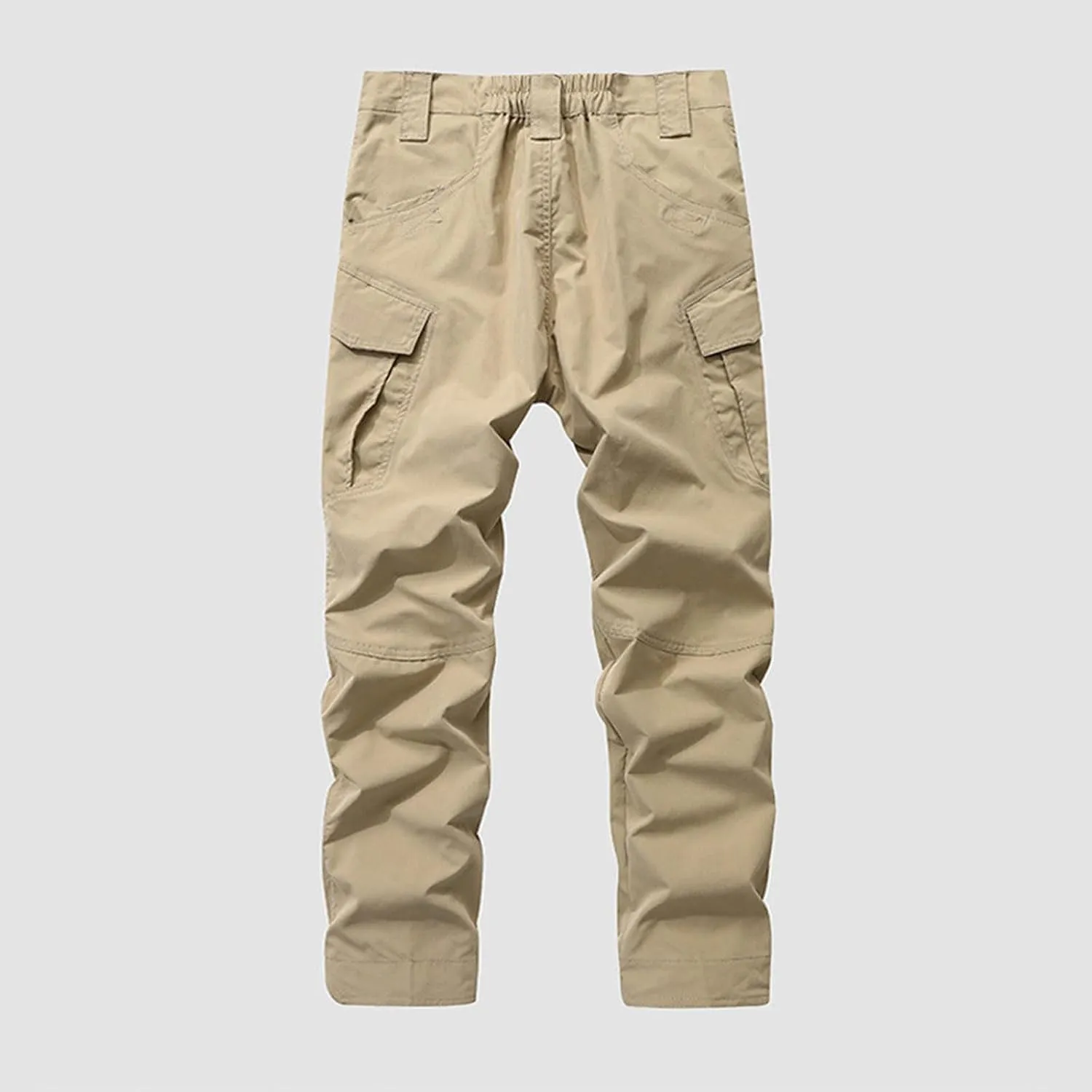 SUWBMHWE Men's Waterproof Hiking Cargo Pants UPF 50  & Bug Resistant Lightweight Ripstop Olive Drab & Taupe
