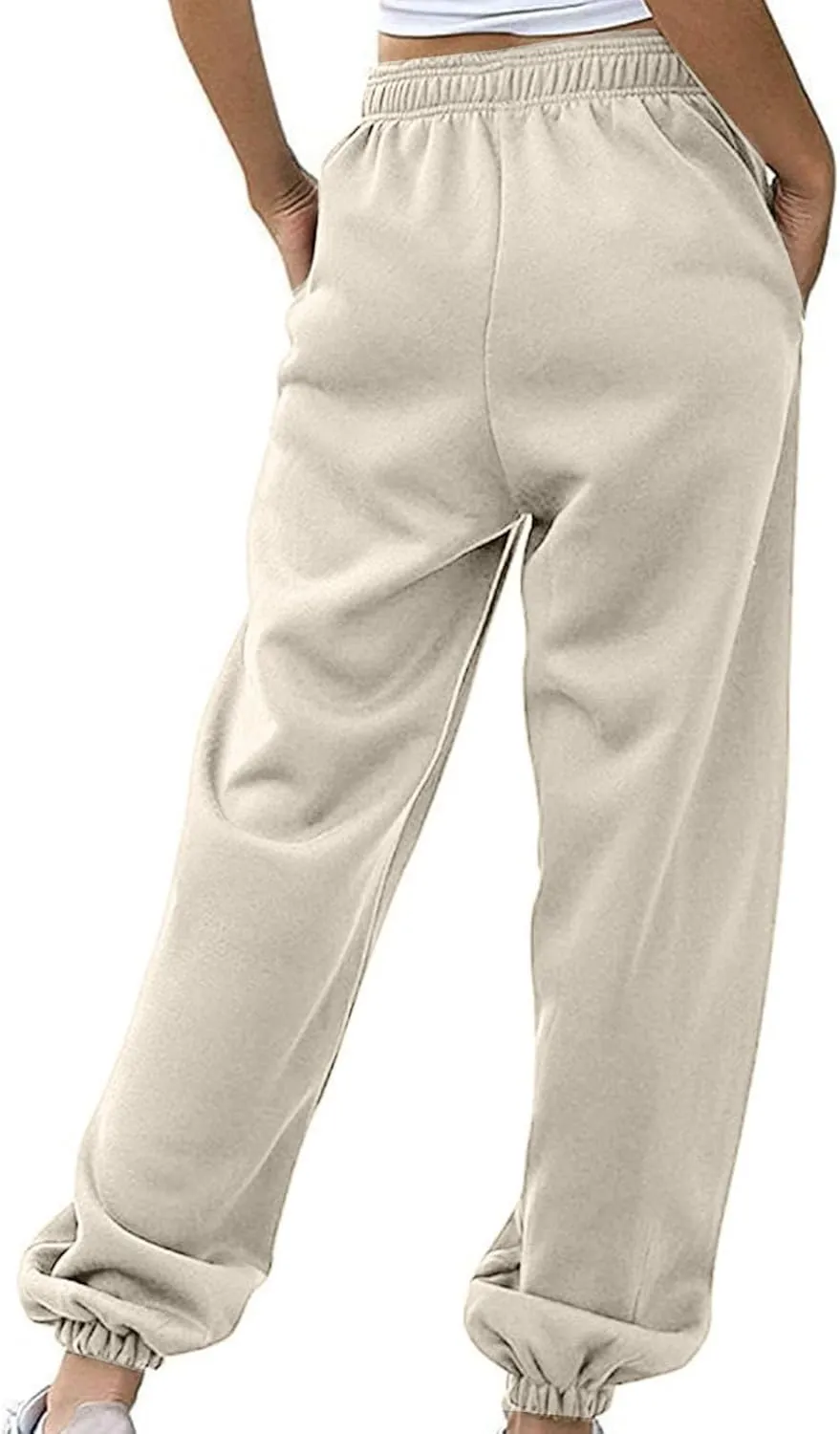 Womens Sweatpants 2024,High Waisted Baggy Sweatpants Joggers Sport Active Workout Jogger Pants with Pockets Trousers